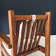 Brutalist Square Oak Lounge Chair, Belgium, 1950s