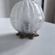 Art Deco ceiling light in frosted glass and bronze 1920