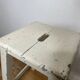 Pair of vintage cream stools in painted wood