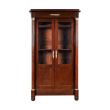 Empire mahogany library showcase