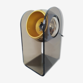 Lampe chrome et plexiglas 1970