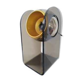 Chrome lamp and plexiglas 1970