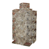 Lampe sculpturale en cubes de verre Albano Poli pour Poliarte 1960s