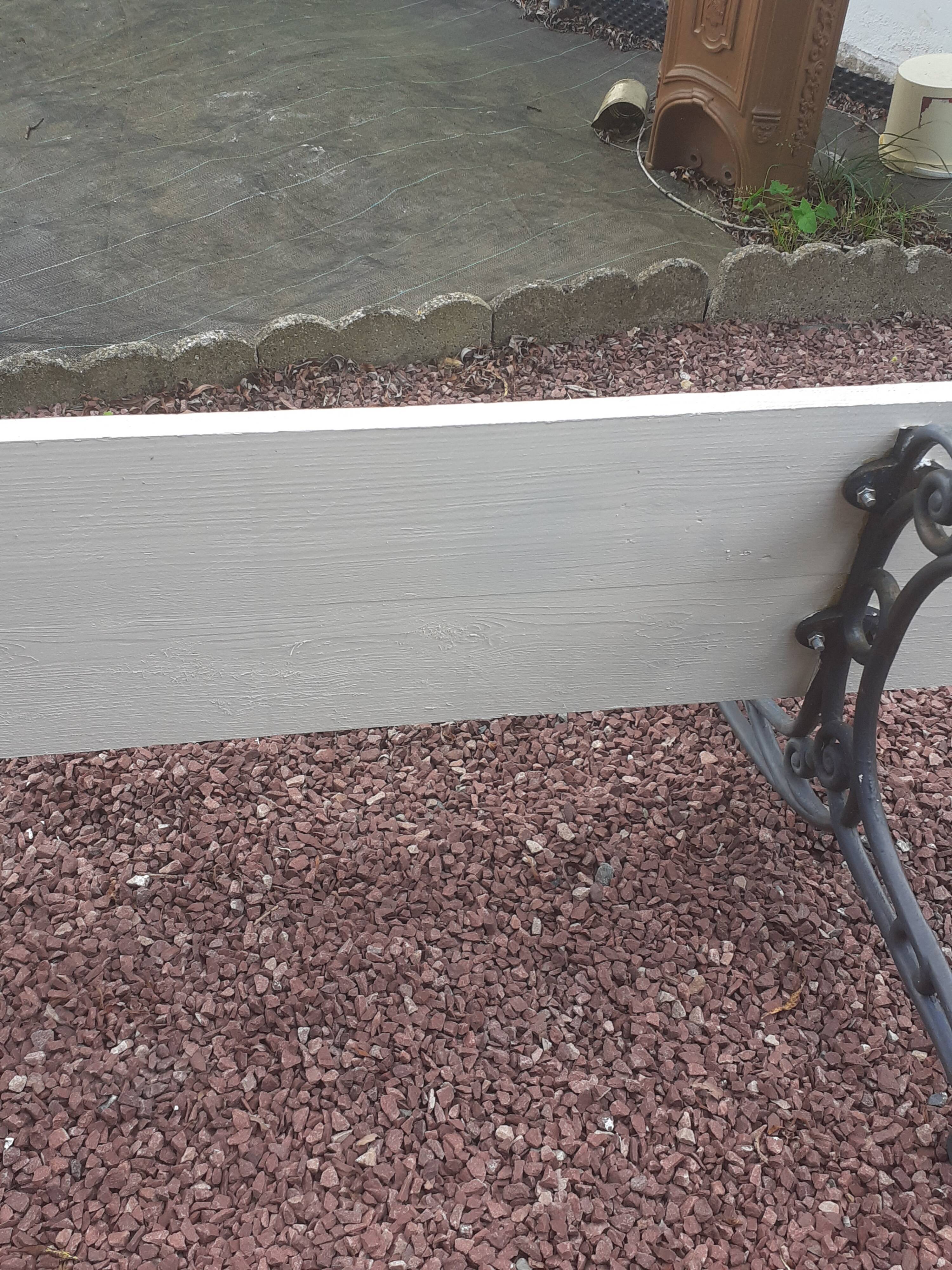 Garden bench with old cast-cast-or-cast-or-cast foot