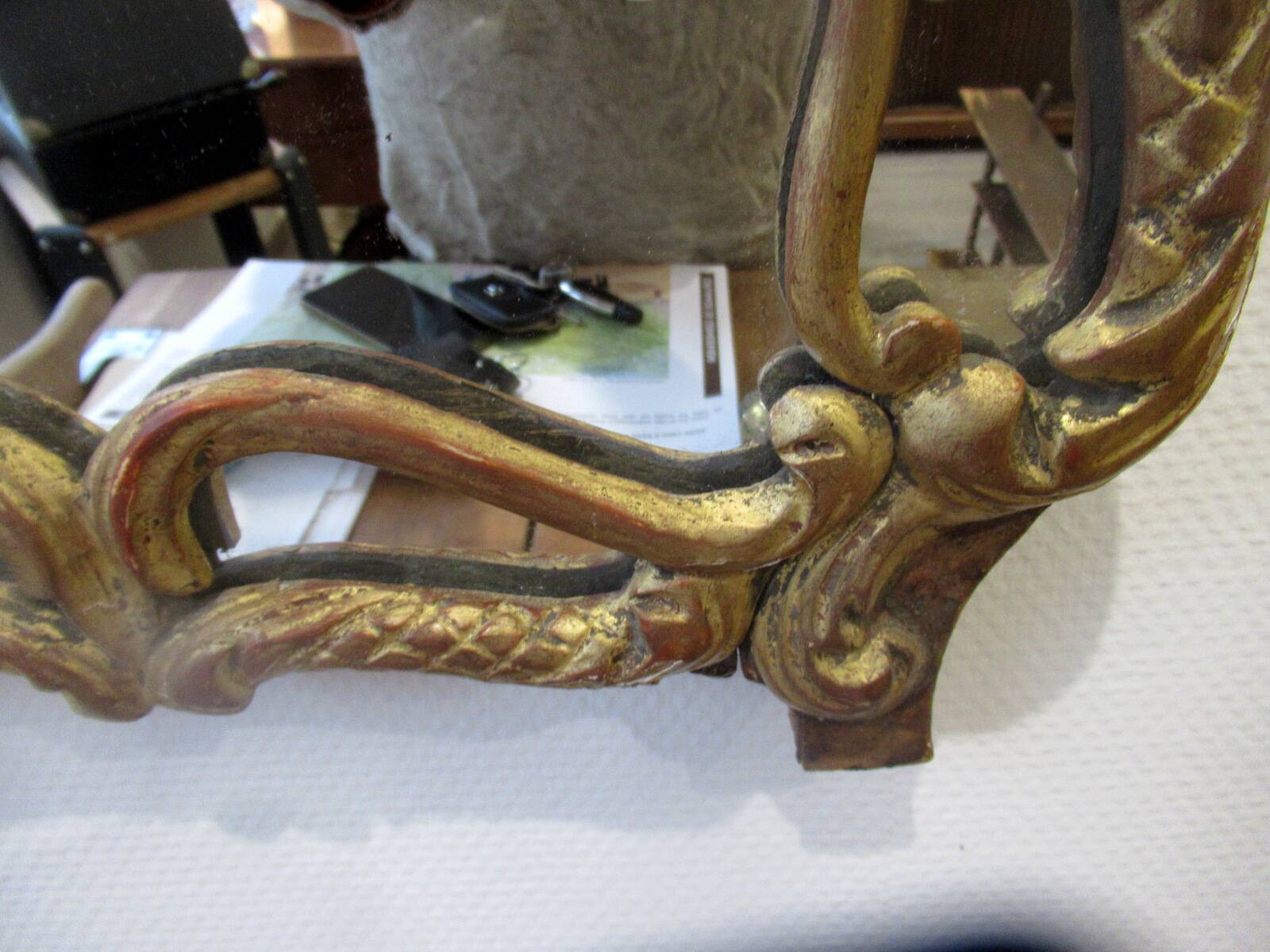 Small 18th century mirror