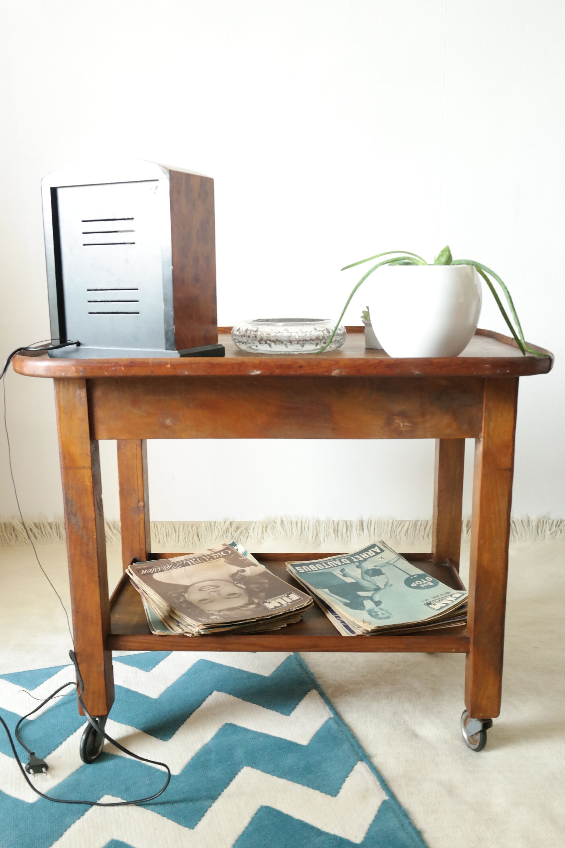 Vintage wooden side table