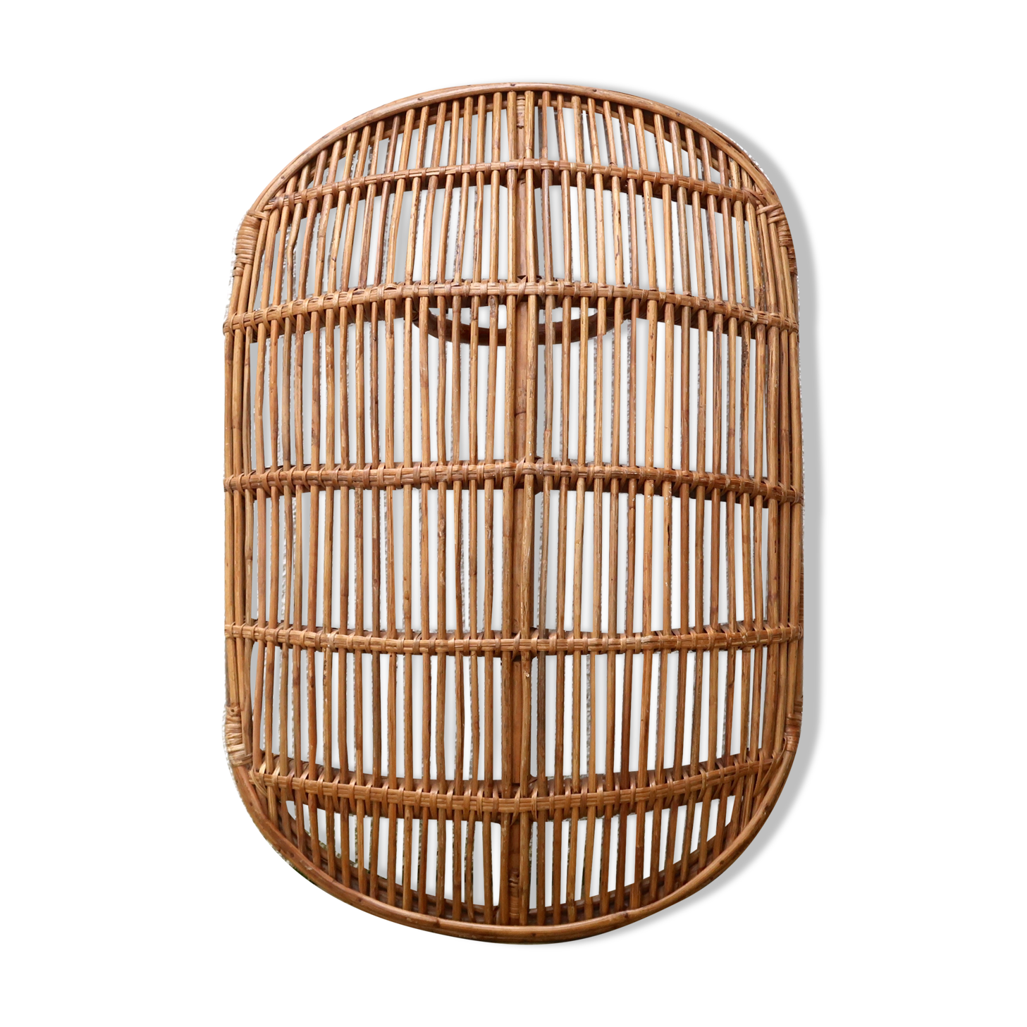 Rattan wall decor, 70s
