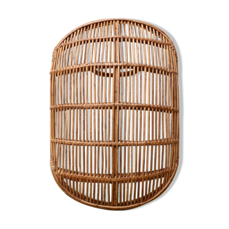 Rattan wall decor, 70s