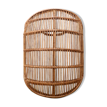 Rattan wall decor, 70s