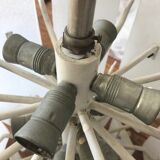 1960s glass slat chandelier