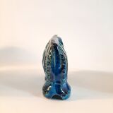 Vintage elephant statue, Aldo Londi for Bitossi, Rimini blue series.