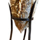 Genuine Roman amphora from marine excavation with its forged iron base.