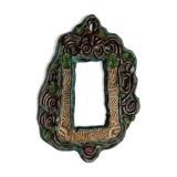Anonymous ceramic mirror, 20x12 cm