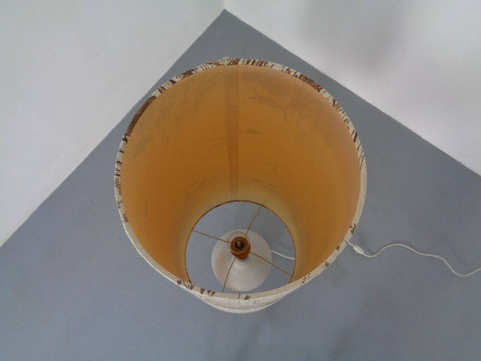 Large ceramic floor lamp by Peter Delius for Hamelner Töpferei, 1960s.