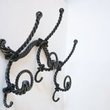 Marine decoration wrought iron coat rack