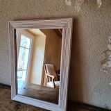 Rectangular wooden mirror
