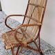 Fauteuil en rotin des années 60