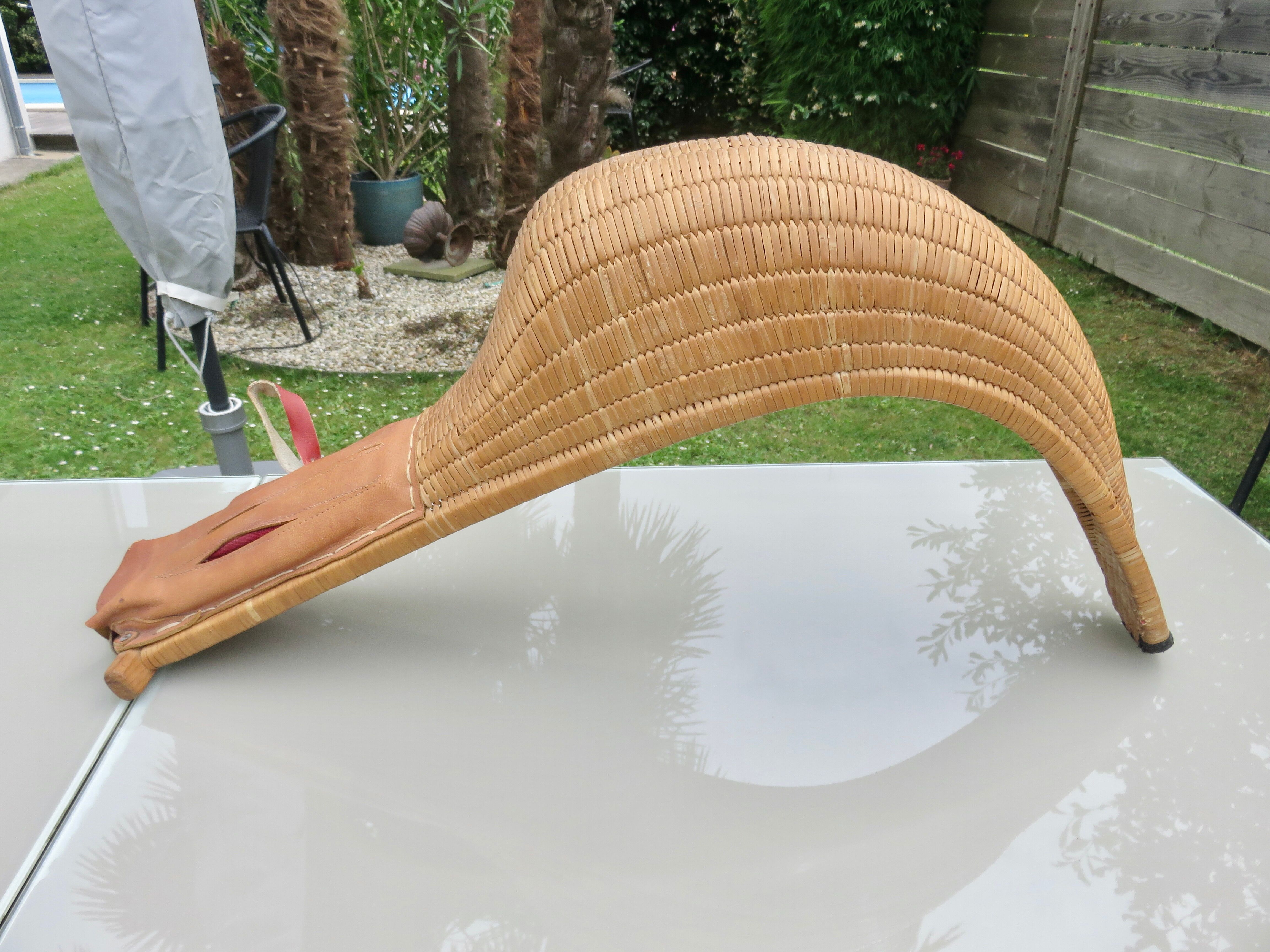 Old chistera, large glove, 65cm, Basque Country