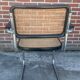 Set of 4 chairs model B64 Cesca with armrests in Black and Chrome