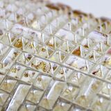 Vintage wall lamp in gilded glass