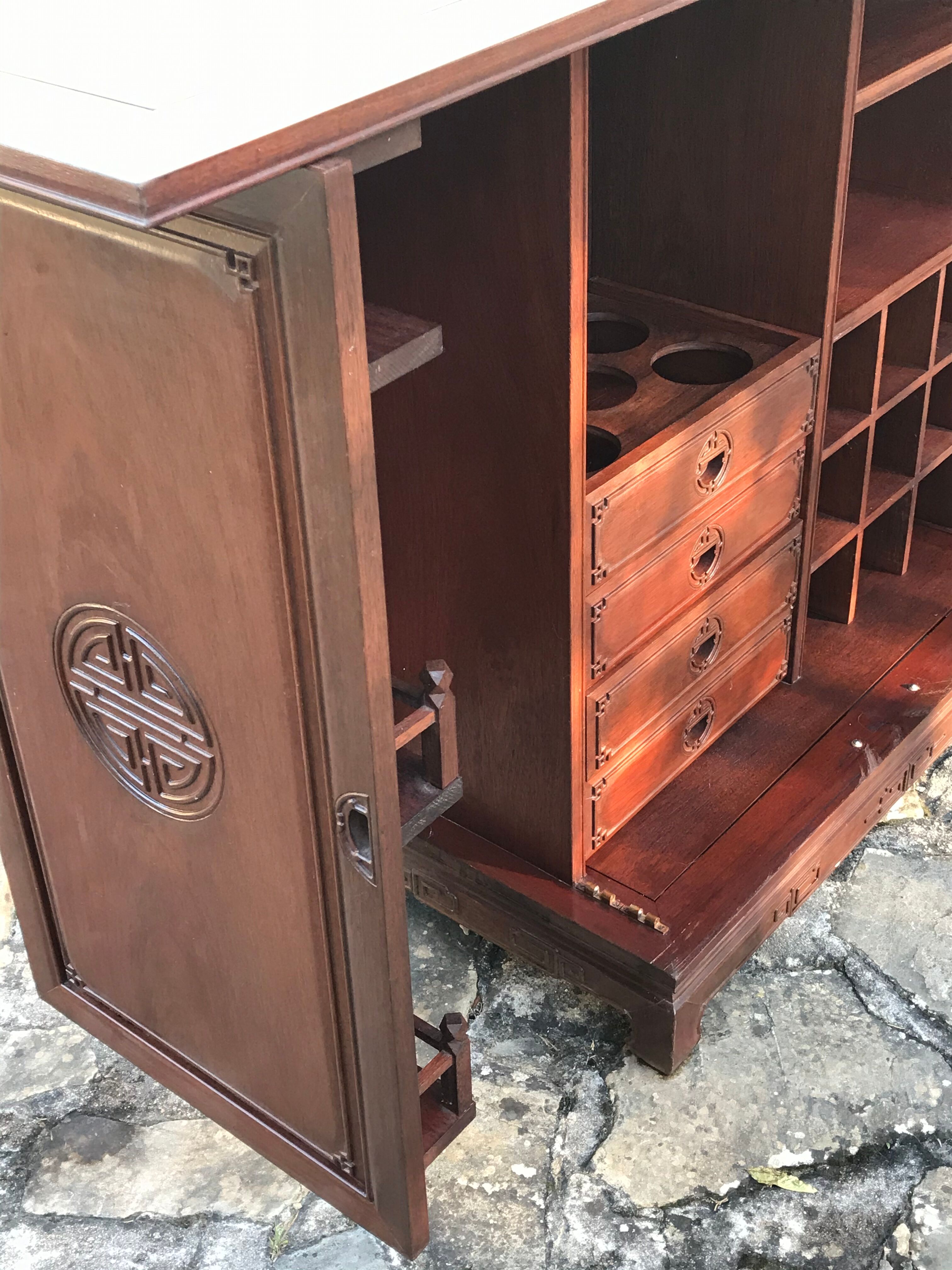 Art Deco rosewood bar