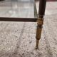 Brass and glass coffee table