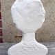Woman bust in plaster