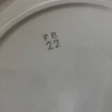 6 flat plates - Faience Badonviller