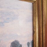 Tableau « Le pré bleu », reproduction de Claude Monet