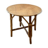 Table ronde d'appoint en rotin