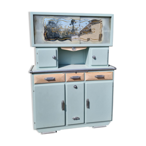 Buffet Mado relooké green blue N°84 F&B vintage années 50