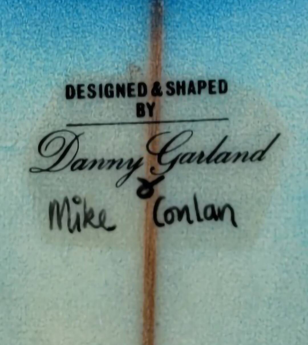 Vintage Danny Garland & Mike Conlan Surfboard for Space-Gypsy 1976