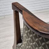 1960s, Danish armchair, original very good condition, furniture velour, beech wood,