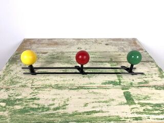 Wall coat rack triple 60s