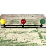 Wall coat rack triple 60s