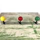 Wall coat rack triple 60s