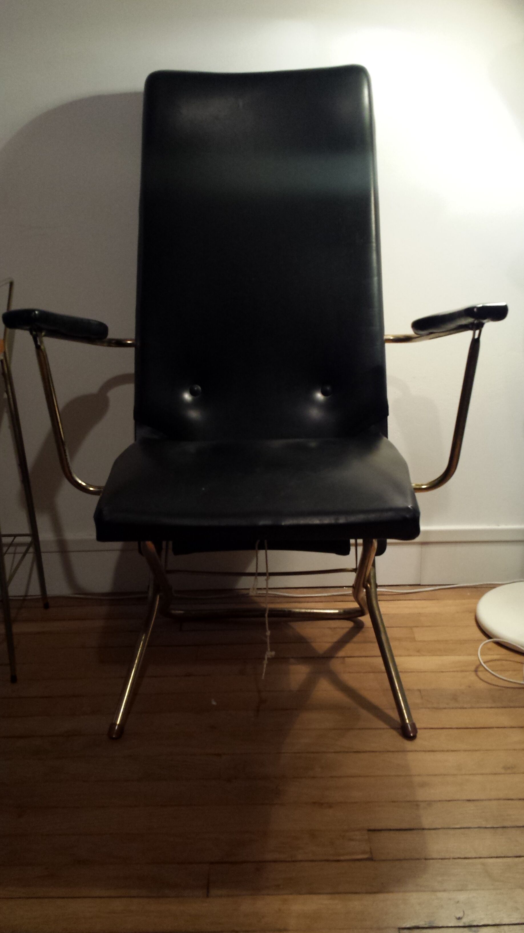 Black vintage armchair