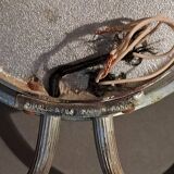 Pair of two-armed silver-plated bronze wall lights from Maison Charles, 1960.