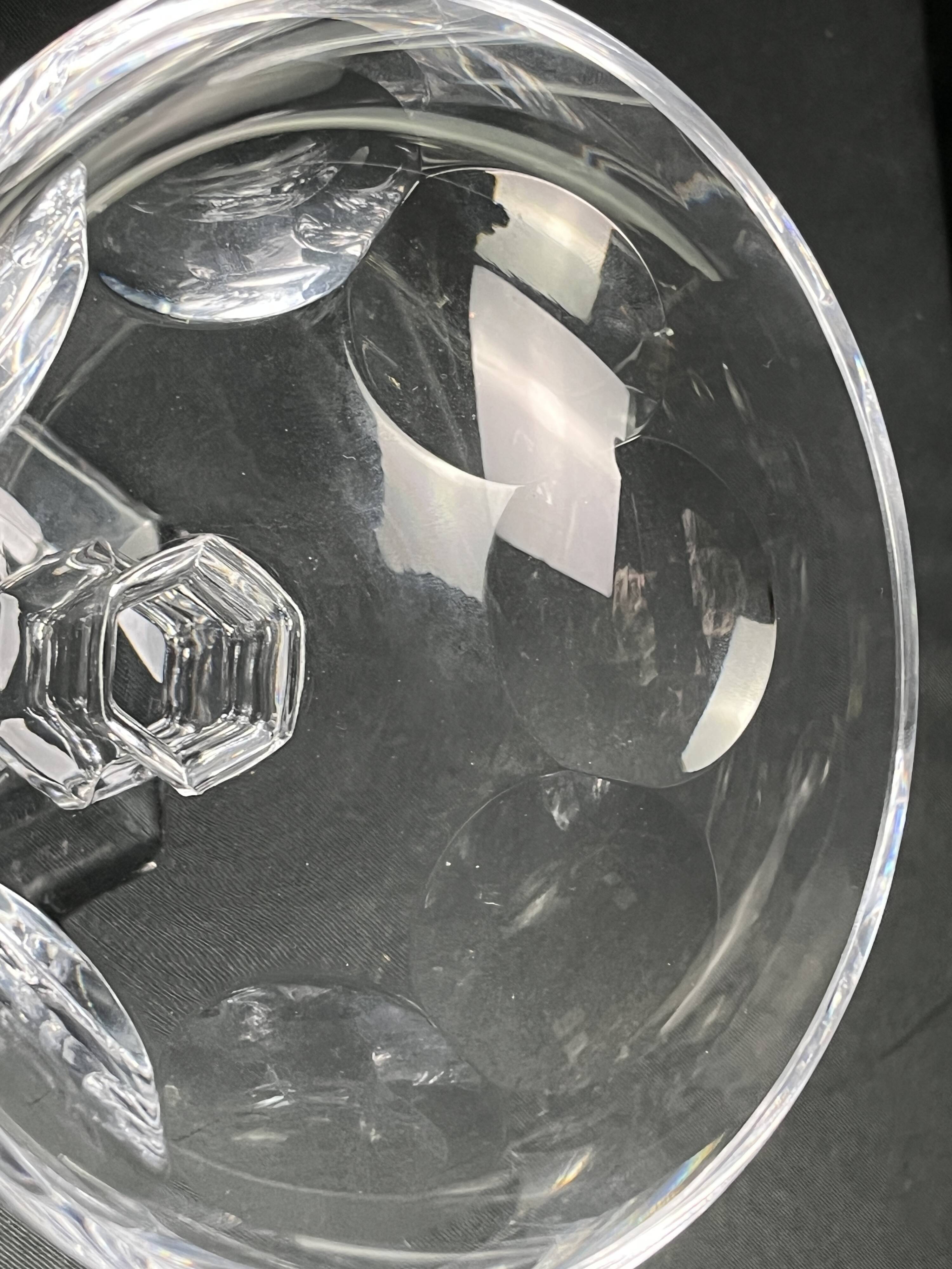 Sèvres crystal bowl on foot or empty pocket 20th century