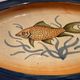 Oval flat . Glazed terracotta . France. Provence