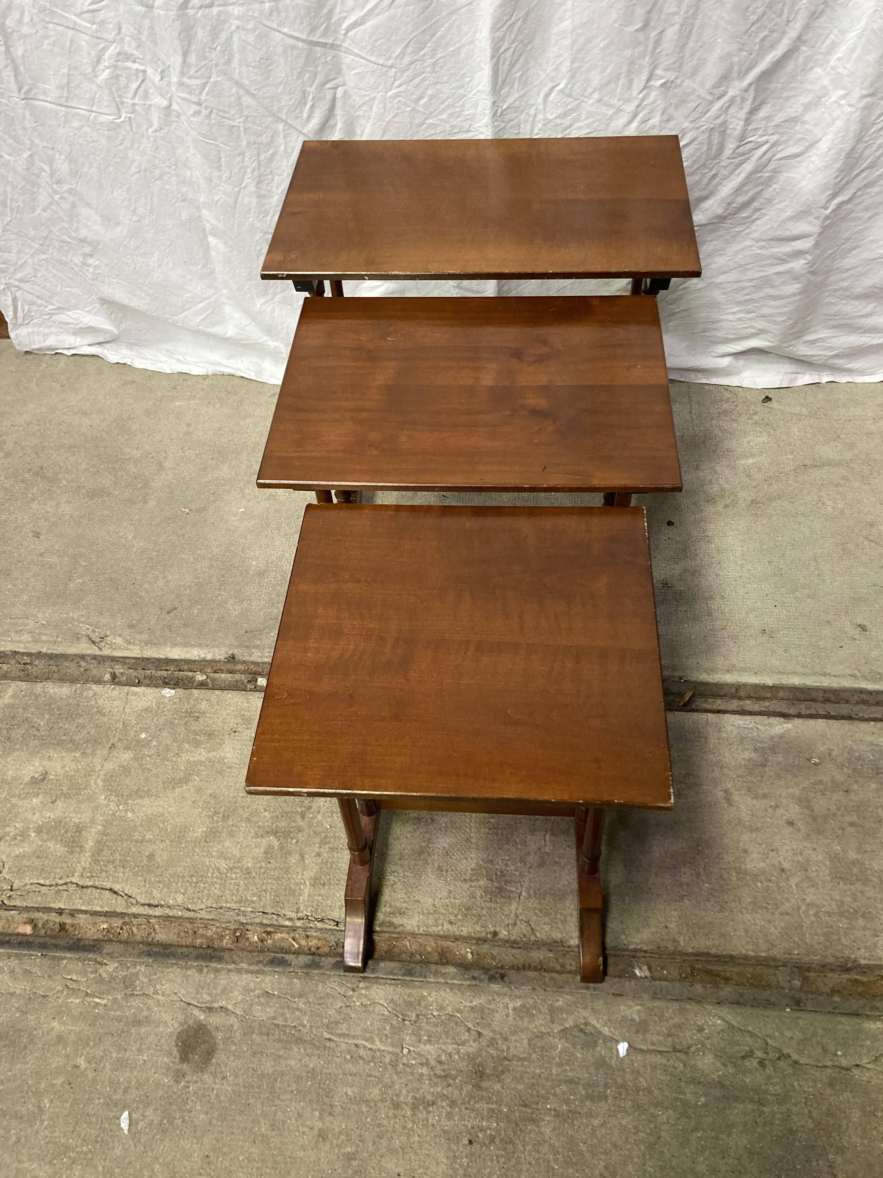 Cherry trundle tables