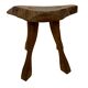 Vintage wooden side table  natural design small table