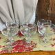 Six glass champagne or dessert glasses, Seca