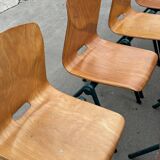 Chaise de salle à manger vintage industrielle Pagwood de Woodmar Design des années 70