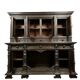 Important Renaissance buffet in solid walnut.