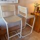 Cesca white bar stools, 1970s, set of 2