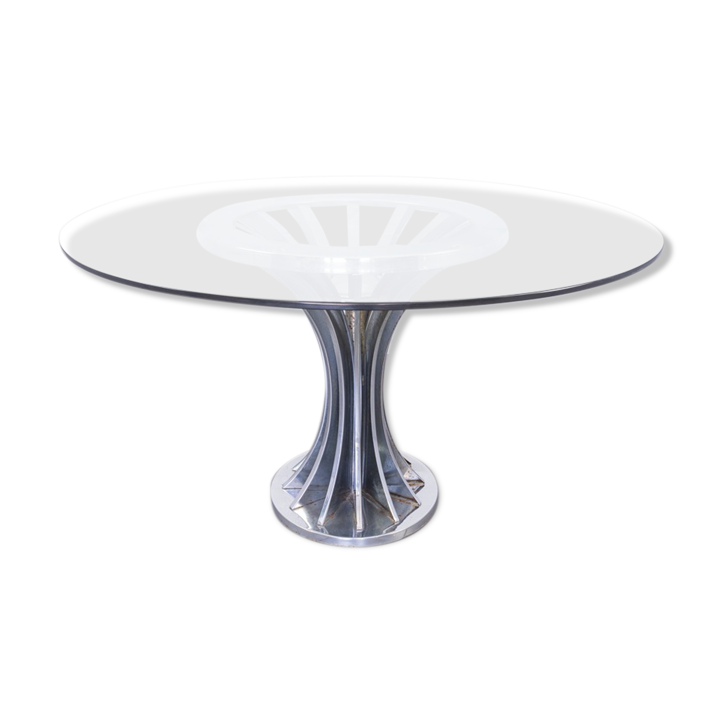 Round table metal metal 1970