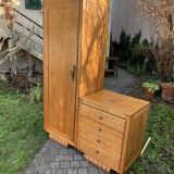 Asymmetrical Art Deco chest cabinet