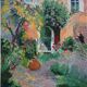 Nancy delouis: the provençal garden in spring, original signed lithograph