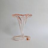 Murano blown glass trumpet vase